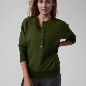 NWT Athelta Balance Henley Sweatshirt